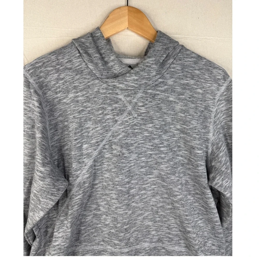 Adidas Men's Crossup Pullover Hoodie size Medium Heather Gray‎